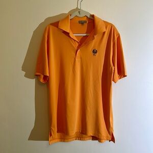 Peter Millar Orange Men’s Polo - Size Medium